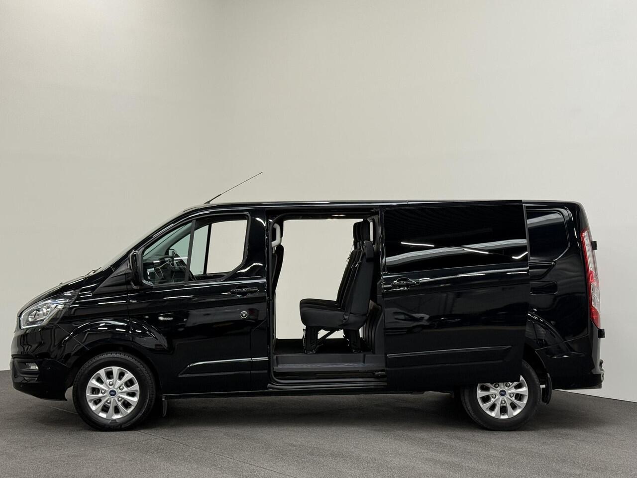 Ford TRANSIT CUSTOM 300 2.0 TDCI L2H1 Limited Dubbele cabine Automaat Navi Airco 2 Schuifdeuren Trekhaak PDC Carplay DAB