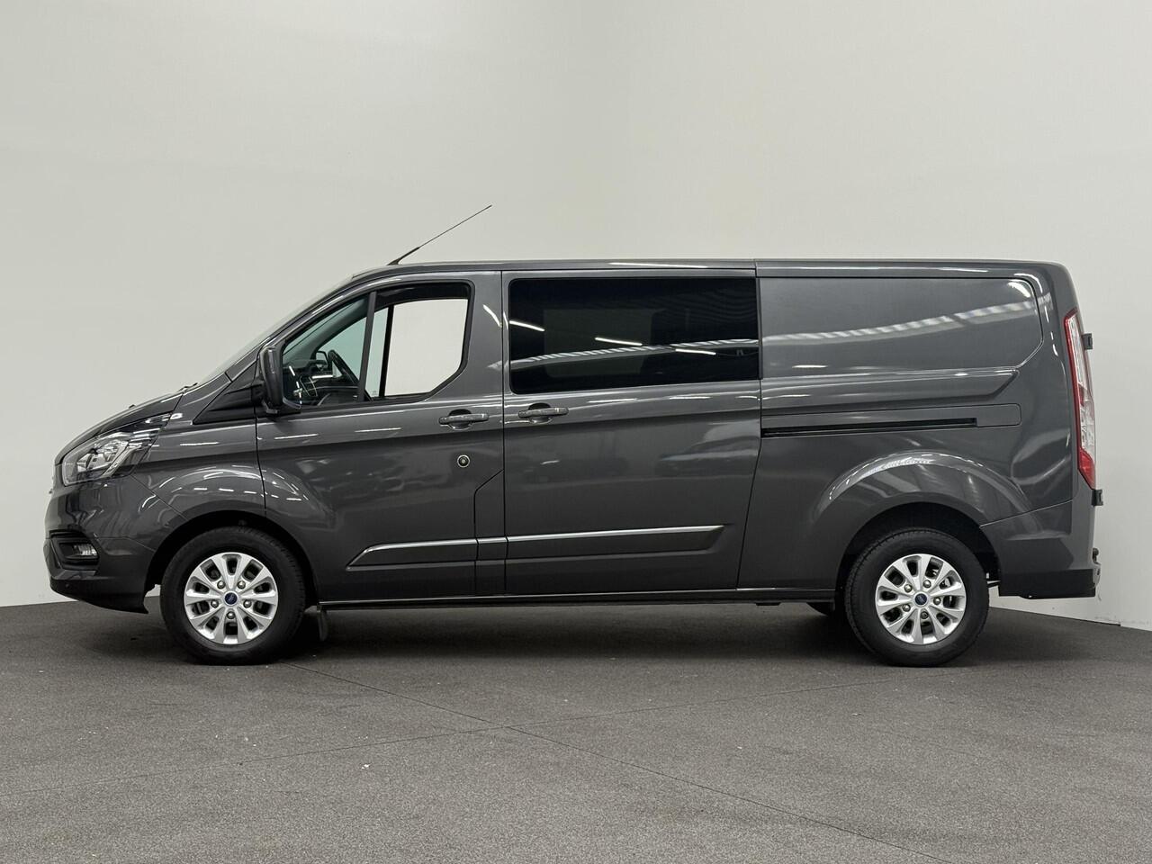 Ford TRANSIT CUSTOM 300 2.0 TDCI L2H1 Limited Dubbele Cabine Automaat Navi Airco 2 Schuifdeuren Trekhaak PDC Carplay DAB
