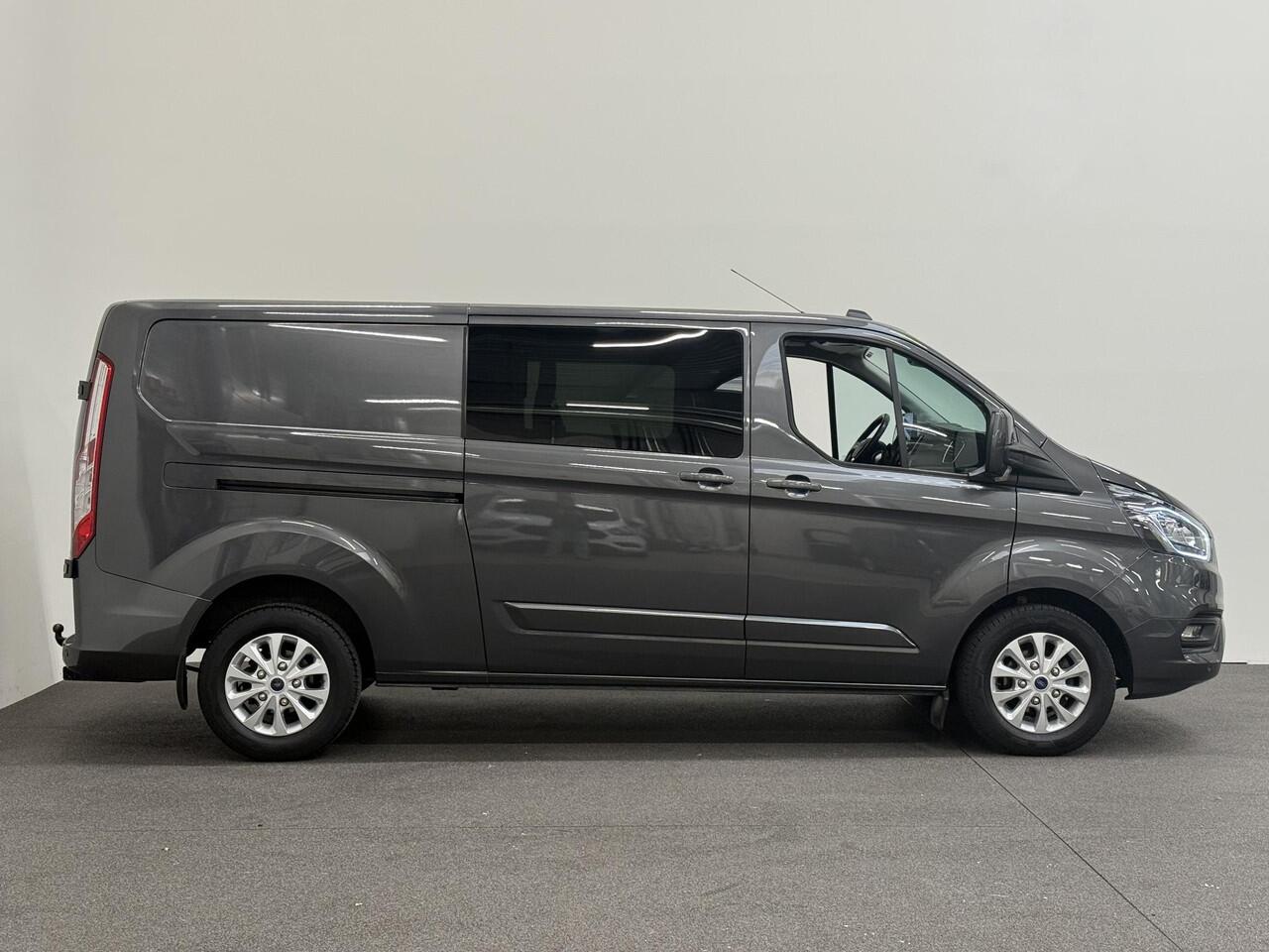 Ford TRANSIT CUSTOM 300 2.0 TDCI L2H1 Limited Dubbele Cabine Automaat Navi Airco 2 Schuifdeuren Trekhaak PDC Carplay DAB
