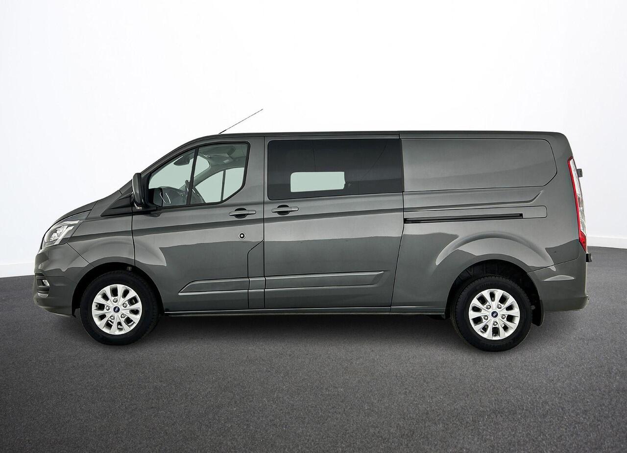 Ford TRANSIT CUSTOM 300 2.0 TDCI L2H1 Limited Dubbele Cabine Navi| Airco| 2 Schuifdeuren | Trekhaak| PDC| Carplay| DAB|