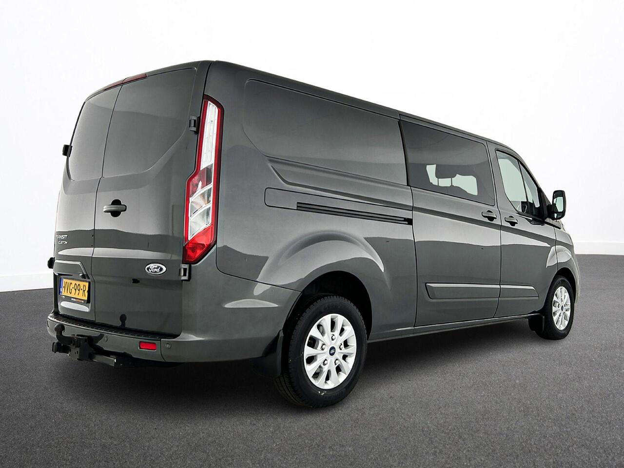 Ford TRANSIT CUSTOM 300 2.0 TDCI L2H1 Limited Dubbele Cabine Navi| Airco| 2 Schuifdeuren | Trekhaak| PDC| Carplay| DAB|