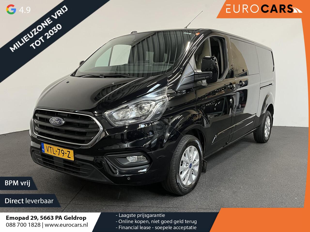 Ford TRANSIT CUSTOM 300 2.0 TDCI L2H1 Limited Dubbele cabine Navi| Airco| 2 Schuifdeuren | Trekhaak| PDC| Carplay| DAB|