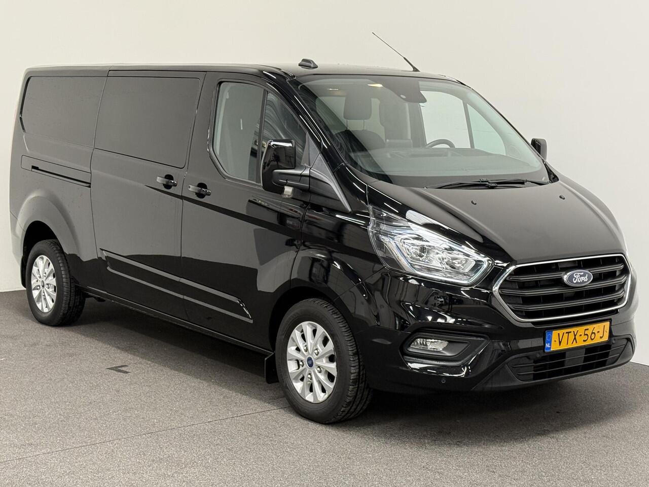 Ford TRANSIT CUSTOM 300 2.0 TDCI L2H1 Limited Dubbele cabine Navi Airco 2 Schuifdeuren Trekhaak PDC Camera Carplay DAB