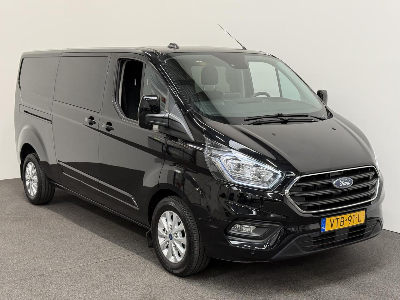 Ford TRANSIT CUSTOM 300 2.0 TDCI L2H1 Limited Dubbele cabine Automaat Navi Airco 2 Schuifdeuren Trekhaak PDC Carplay DAB
