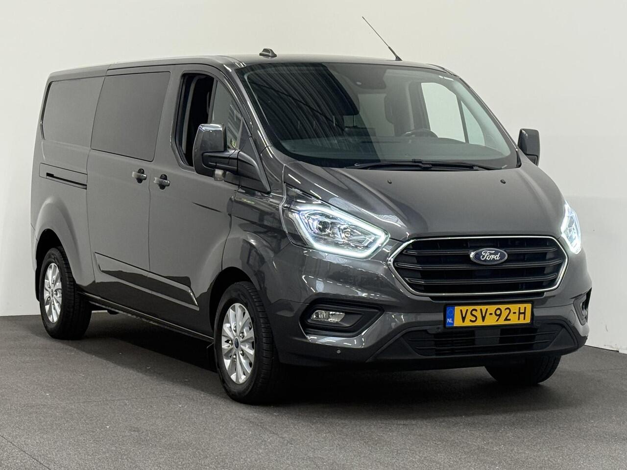 Ford TRANSIT CUSTOM 300 2.0 TDCI L2H1 Limited Dubbele Cabine Automaat Navi Airco 2 Schuifdeuren Trekhaak PDC Carplay DAB