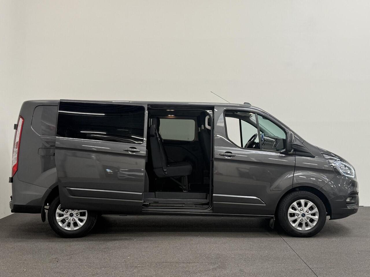 Ford TRANSIT CUSTOM 300 2.0 TDCI L2H1 Limited Dubbele Cabine Automaat Navi Airco 2 Schuifdeuren Trekhaak PDC Carplay DAB