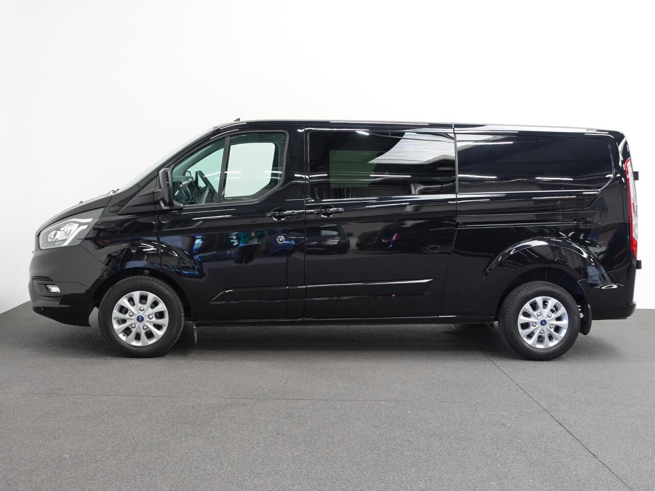 Ford TRANSIT CUSTOM 300 2.0 TDCI L2H1 Dubbele Cabine Automaat Navi Airco 2 Schuifdeuren Trekhaak Parkeersensoren Carplay