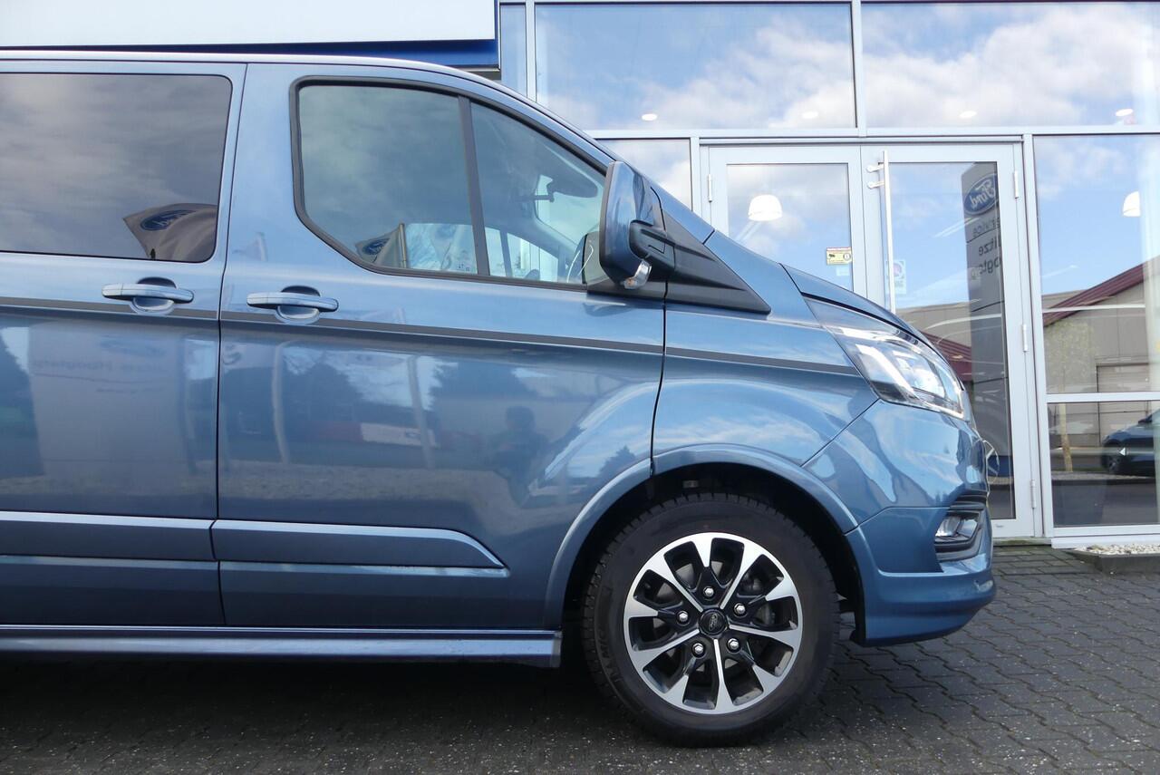 Ford TRANSIT CUSTOM 320 2.0 TDCI L2H1 Sport 5p., TREKHAAK (2.550KG), DUBBELE SCHUIFDEUR, WINTER PACK, CRUISE, AIRCO, CAMERA, PDC V&A, APPLE CARPLAY/ANDROID AUTO, BI-XENON, LANE ASSIST, DAB, 47.576KM