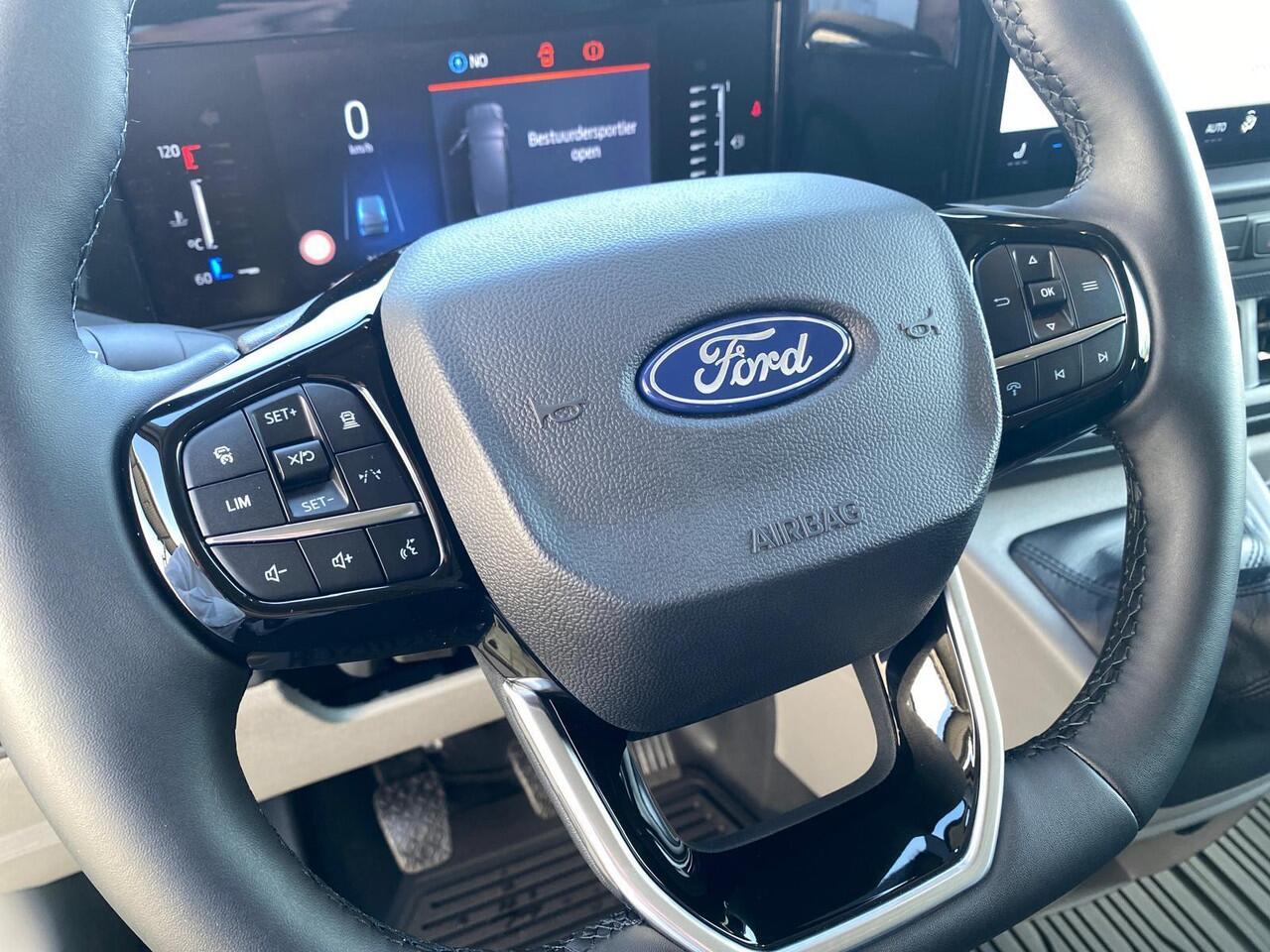 Ford TRANSIT CUSTOM 320 2.0 TDCI L2 H1 LIMITED | DUBBEL CABINE | 6-PERSOONS | 2X ZIJSCHUIFDEUR | WEGKLAPBARE TREKHAAK | BIJRIJDERSBANK | STOELVERWARMING | NAVIGATIE | SPIEGEL PAKKET | LED LAMPEN | VOORRUITVERWARMING | BIJRIJDERSBANK | PARKEERCAMERA