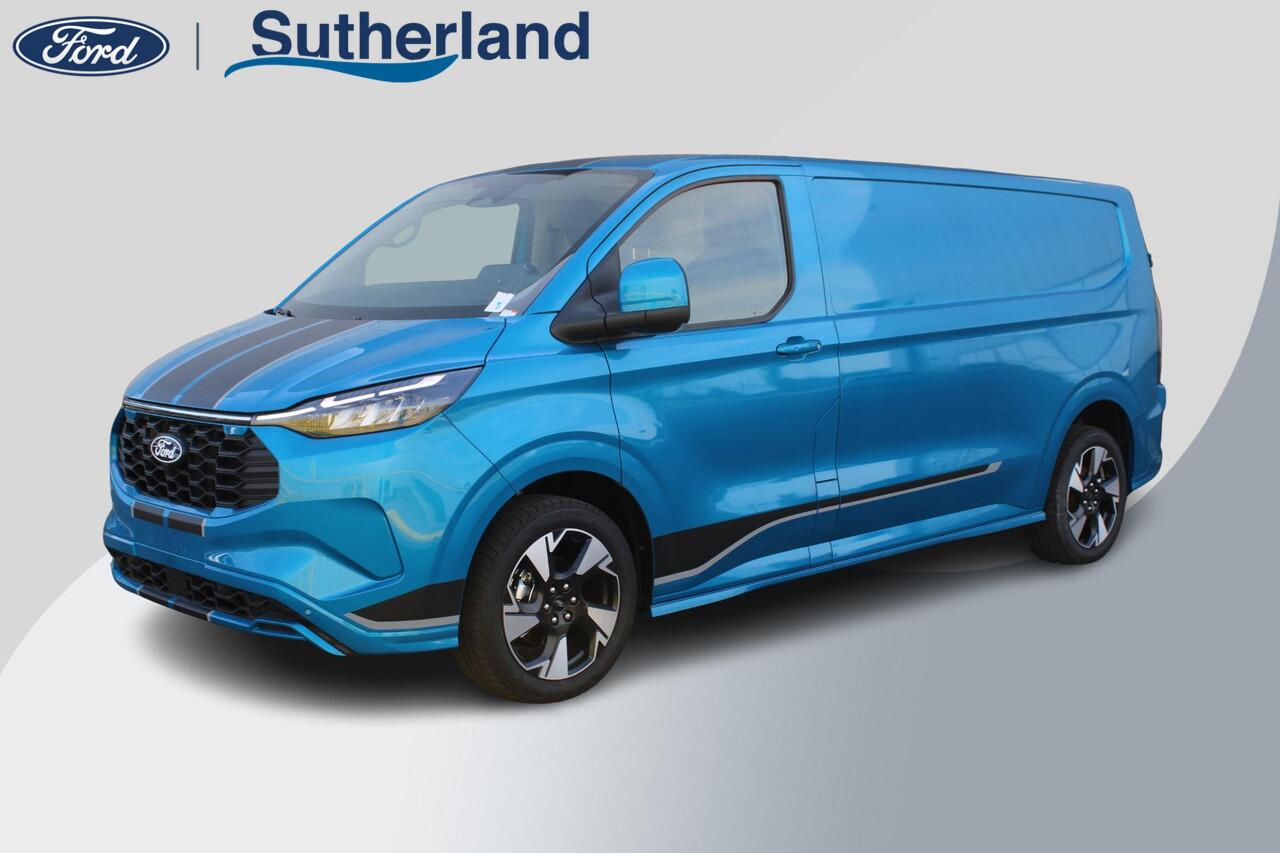 Ford TRANSIT CUSTOM 320 2.5 PHEV L2H1 Sport 233pk | Zuid | Inklapbare trekhaak | 19 inch lichtmetalen Sport velgen (mat zwart) | Verwarmbaar stuurwiel | Navigatie systeem | B&O speakers