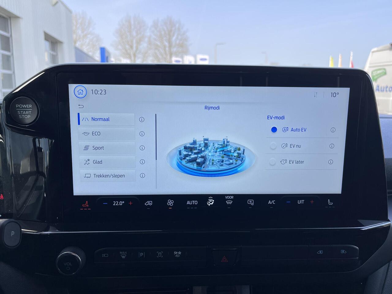 Ford TRANSIT CUSTOM 320 2.5 PHEV L1H1 Sport 233pk | Adaptieve cruise | BLIS | prijs incl. BPM en excl. BTW Dubbele Schuifdeuren elektrisch bedienbaar | Stoelverwarming | All Weather Banden | 360 Camera | Verlengde Fabrieksgarantie tot 10-2029