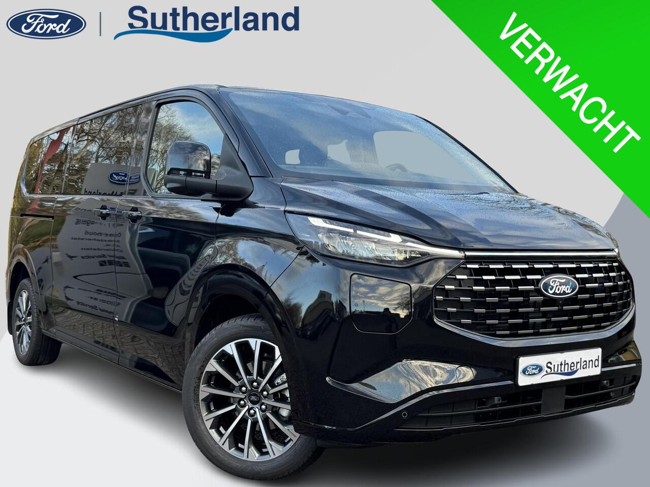 Ford TRANSIT CUSTOM Tourneo 340 2.5 PHEV L2H1 Titanium X 233pk | Incl. BTW/BPM Rijklaar | Handsfree elektrische dubbele zijschuifdeuren | 16-Weg elektrsich verstelbare AGR-stoel | Inklapbare trekhaak | Tourneo Luxury Pack | Verwarmbaar stuurwiel