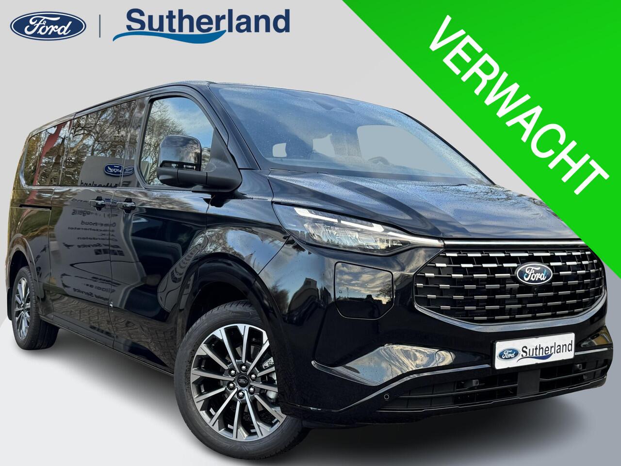 Ford TRANSIT CUSTOM Tourneo 340 2.5 PHEV L2H1 Titanium X 233pk | Incl. BTW/BPM Rijklaar | Handsfree elektrische dubbele zijschuifdeuren | 16-Weg elektrsich verstelbare AGR-stoel | Inklapbare trekhaak | Tourneo Luxury Pack | Verwarmbaar stuurwiel