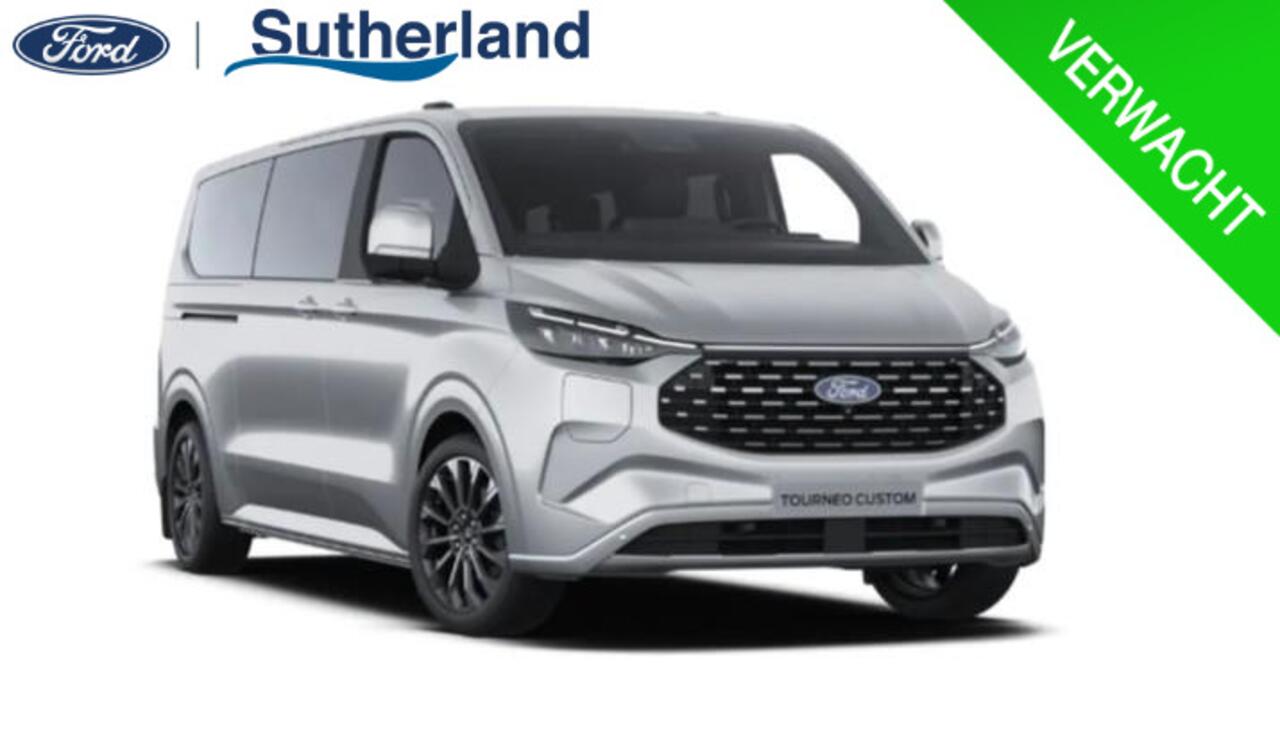 Ford TRANSIT CUSTOM Tourneo 340 2.5 PHEV L2H1 Titanium X 233pk | Incl. BTW/BPM Rijklaar | Handsfree elektrische dubbele zijschuifdeuren | 16-Weg elektrsich verstelbare AGR-stoel | Inklapbare trekhaak | Tourneo Luxury Pack | Verwarmbaar stuurwiel
