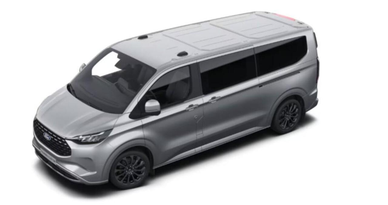 Ford TRANSIT CUSTOM Tourneo 340 2.5 PHEV L2H1 Titanium X 233pk | Incl. BTW/BPM Rijklaar | Handsfree elektrische dubbele zijschuifdeuren | 16-Weg elektrsich verstelbare AGR-stoel | Inklapbare trekhaak | Tourneo Luxury Pack | Verwarmbaar stuurwiel