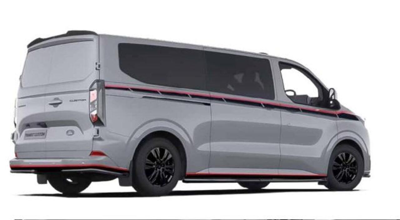 Ford TRANSIT CUSTOM 320 2.5 PHEV L2H1 Grey Platinum Dubbele Cabine | Driver Assistance Pack Ultimate | Dubbele Schuifdeuren