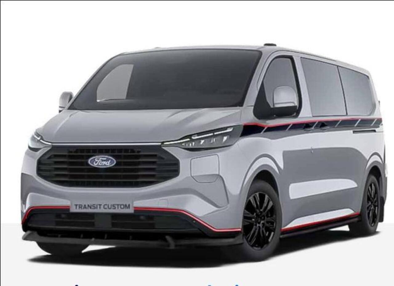 Ford TRANSIT CUSTOM 320 2.5 PHEV L2H1 Grey Platinum Gesloten Bestel Driver Assistance Pack Ultimate | Dubbele schuifdeuren |