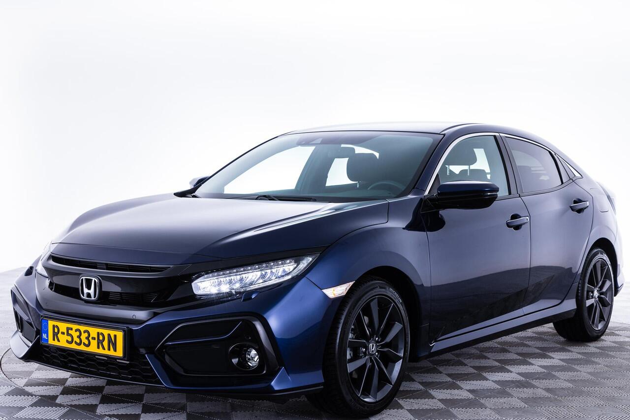 Honda CIVIC 1.0 i-VTEC Elegance | Adapaptive Cruise Control | Rijstrookbegeleiding | Parkeersensoren V+A | Full Led | Navigatie | Achteruitrijcamera | Stoelverwarming |