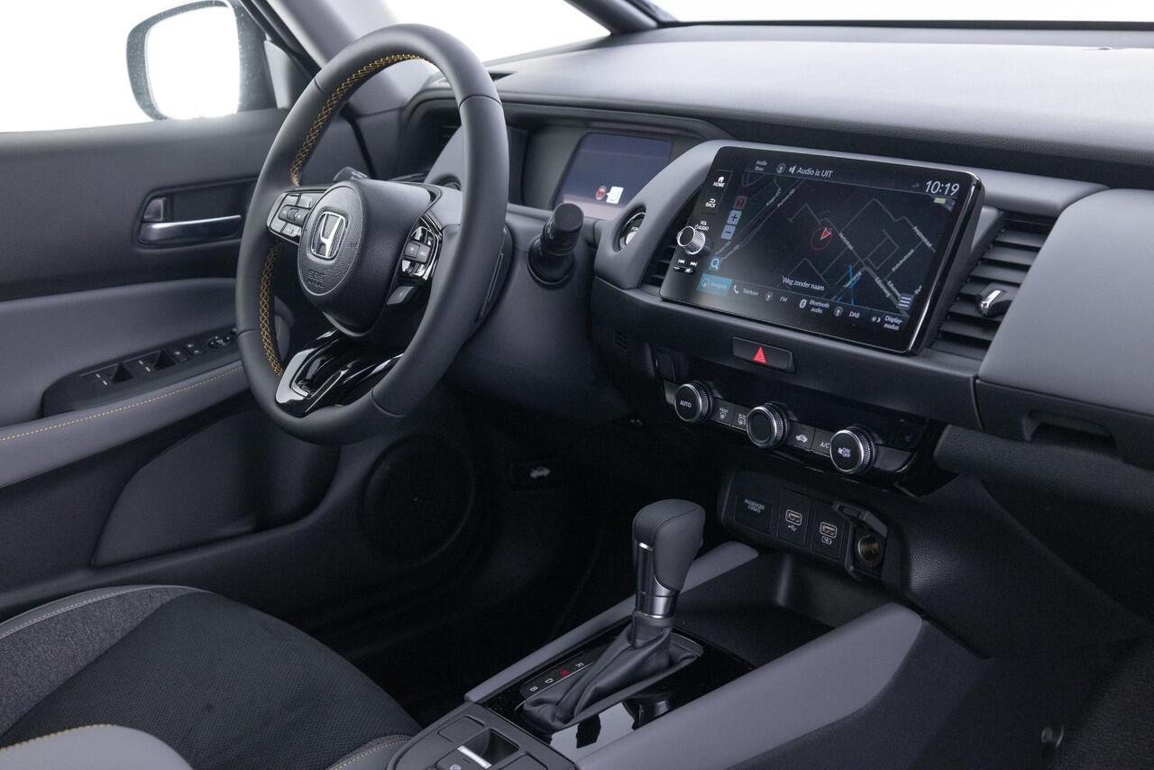 Honda JAZZ 1.5 e:HEV Advance Sport | ADVANCE SPORT | NIEUW | FULL HYBRID | AUTOMAAT | VERWARMD STUURWIEL | ACHTERUITRIJCAMERA |