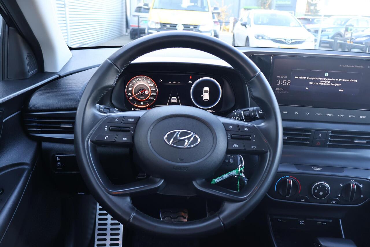 Hyundai Bayon 1.0 T-GDI Comfort Smart 1e Eigenaar | Volledig Onderh | BTW | NL-Auto | Camera | Sfeer | Navi | Carplay | Cruise | DAB | LED | Start/Stop | PDC | Draadloze lader