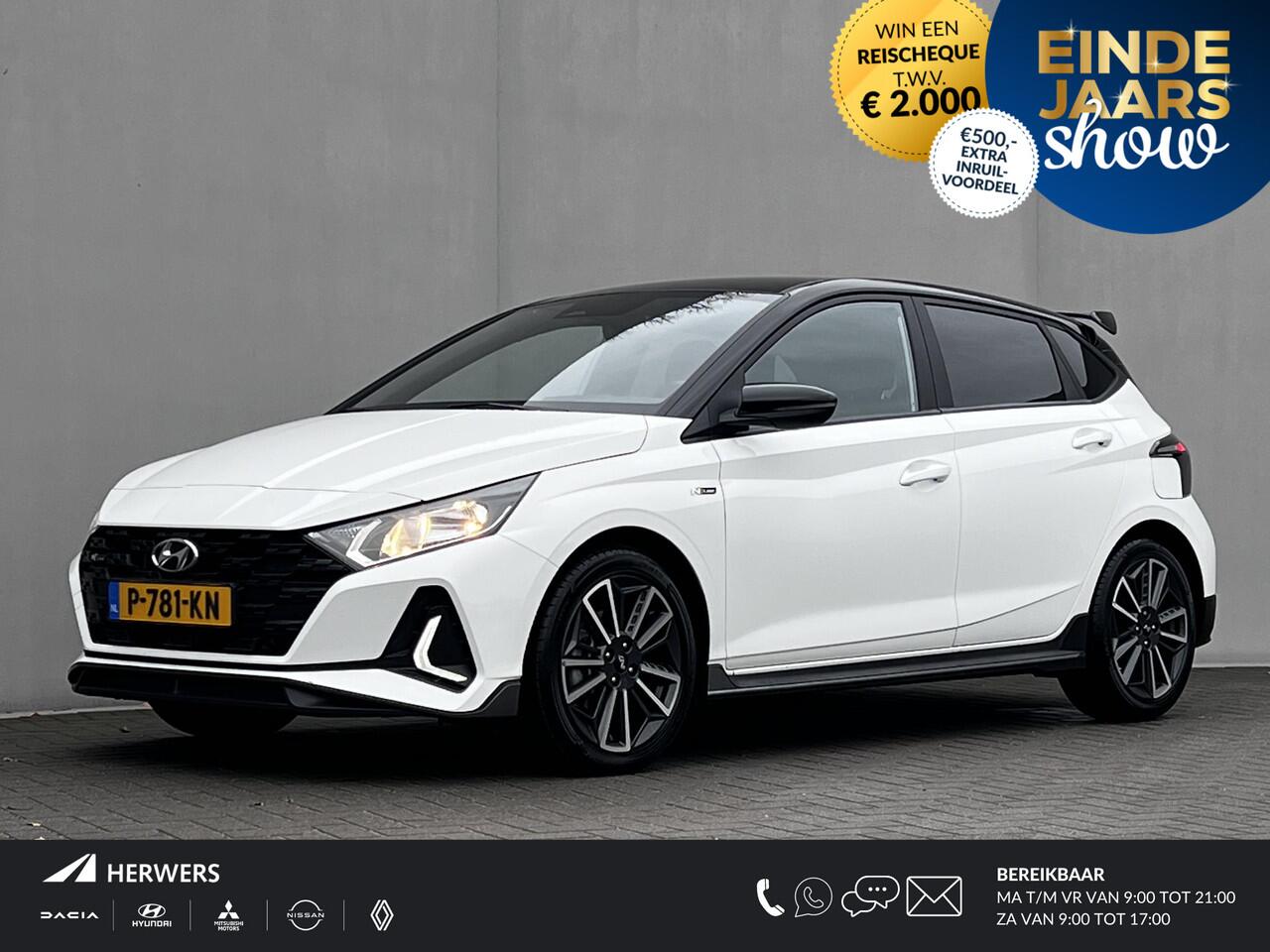 Hyundai I 20 1.0 T-GDI N Line / Fabrieksgarantie tot 04-2027* / NL Auto / Navigatie / Dode hoek detectie / BOSE Audio / Achteruitrijcamera / Apple Carplay Android / Achterspoiler / 17" LM wielen /