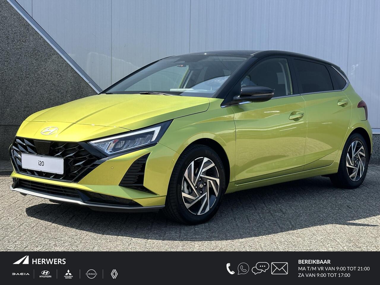 Hyundai I 20 1.0 T-GDI Premium Automaat / ¤1000,- inruilvoordeel Op Nieuwprijs / Rijklaarprijs / Direct Leverbaar / Automaat / Bose Audio / Stuur + Stoelverwarming / Adaptieve cruise control / Apple Carplay + Android Auto / Climate Control /