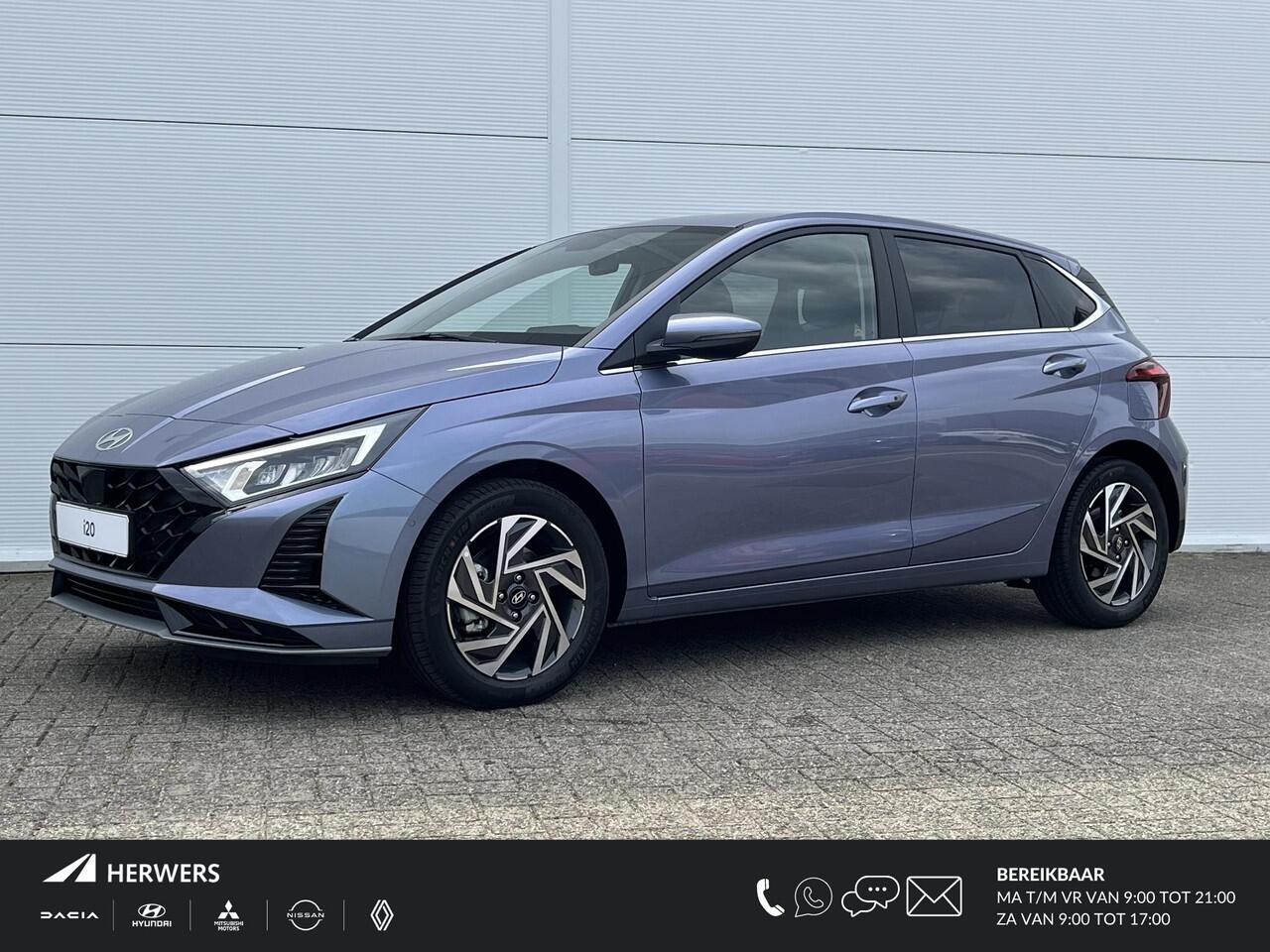 Hyundai I 20 1.0 T-GDI Premium / Apple Carplay/ Auto/voorstoelen verwarmd/ mica kleur (¤ 795) MG2 - Meta Blue Pearl /