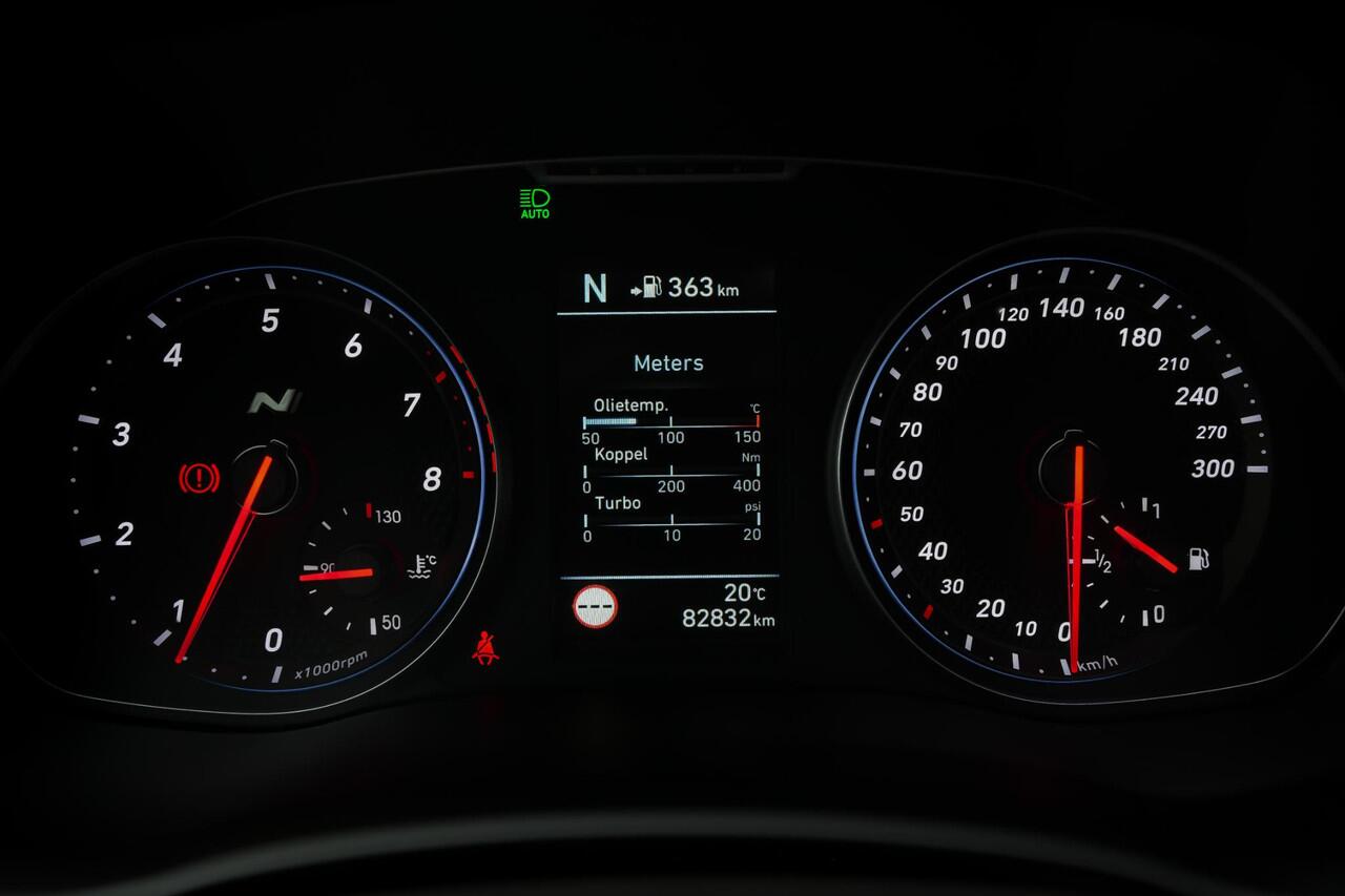 Hyundai I 30 N2 Performance Fastback 2.0 275pk T-GDI |dealer onderhouden|panoramadak|memory|Apple Carplay|parkeercamera|stoelverwarming|clima control|cruise control|19" lichtmetalen velgen|