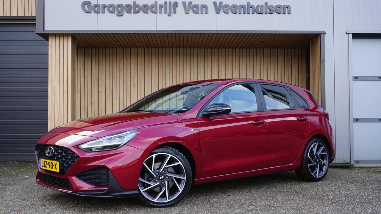 Hyundai I 30 1.5 T-GDi 160pk N Line Navi LED 18inch LM Keyless Groot scherm A-Camera *Sunset Red Metallic* Unieke i30!