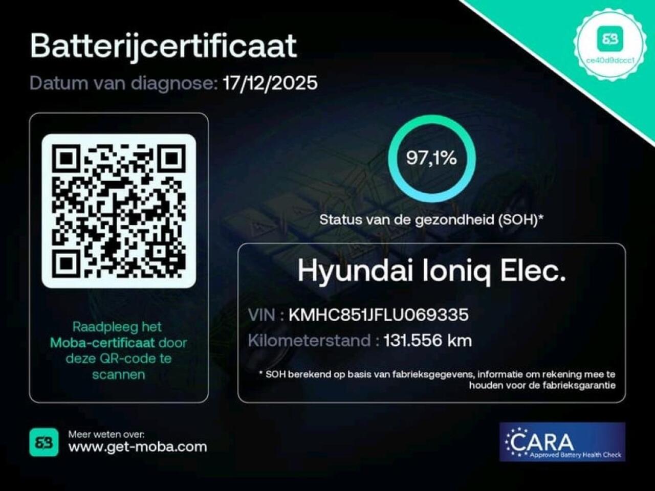 Hyundai IONIQ Comfort EV 38 kWh | Stoelverwarming
