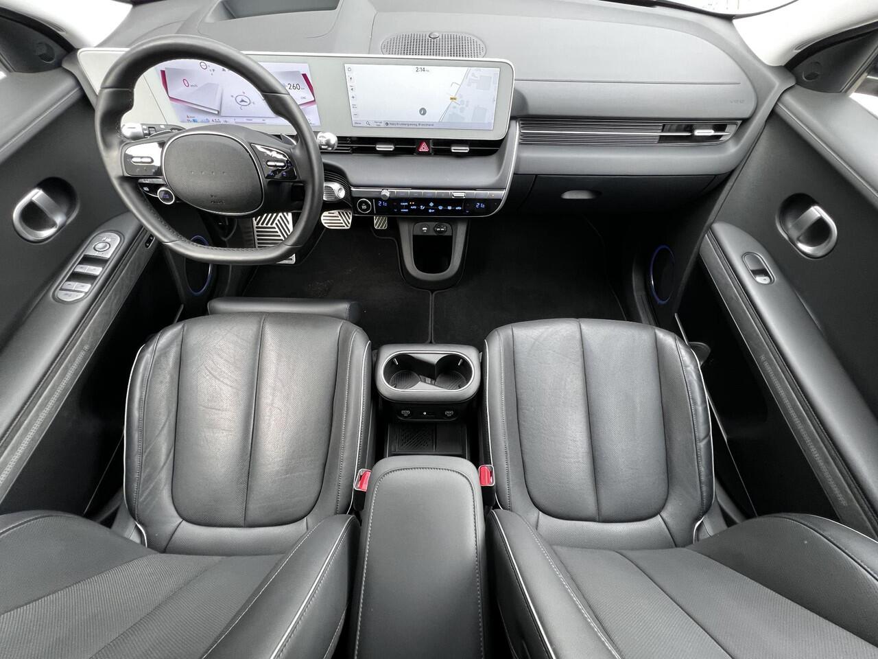 Hyundai IONIQ 5 Lounge AWD 73kWh 306pk Automaat / Dealer onderhouden / SoH accu 100% / Range 430km / 1.600 kg afneembare trekhaak / Elektrische stoelen en klep / Stoelventilatie / Stuur-, stoel- en achterbankverwarming /