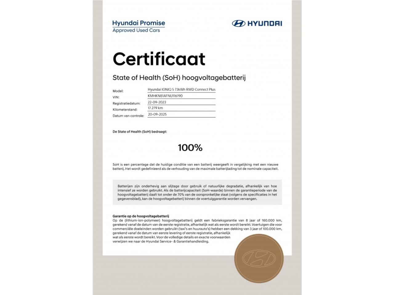 Hyundai IONIQ Connect+ 73kWh | SOH 100% | Private lease 549 p.m.