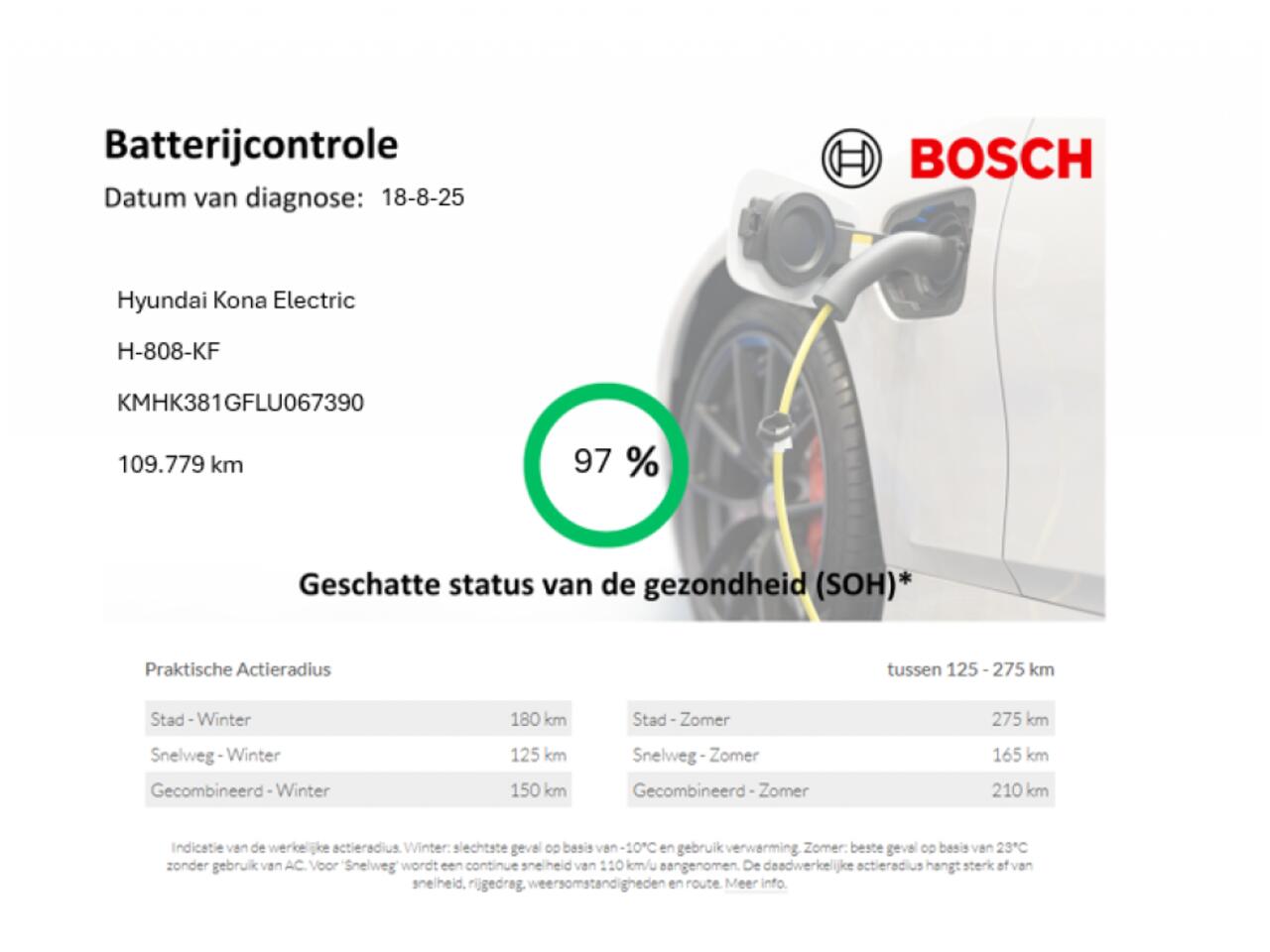 Hyundai Kona Electric Fashion 64 kWh - Carplay, Camera, Cruise, SOH 97%