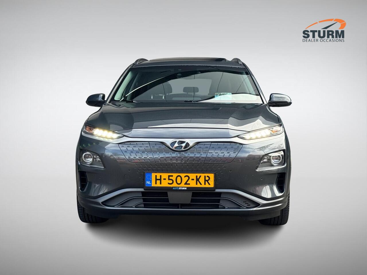 Hyundai Kona EV Premium 64 kWh SoH 97% 3-Fase Lader, Meest Luxe Uitvoering incl. Schuif-/Kanteldak!