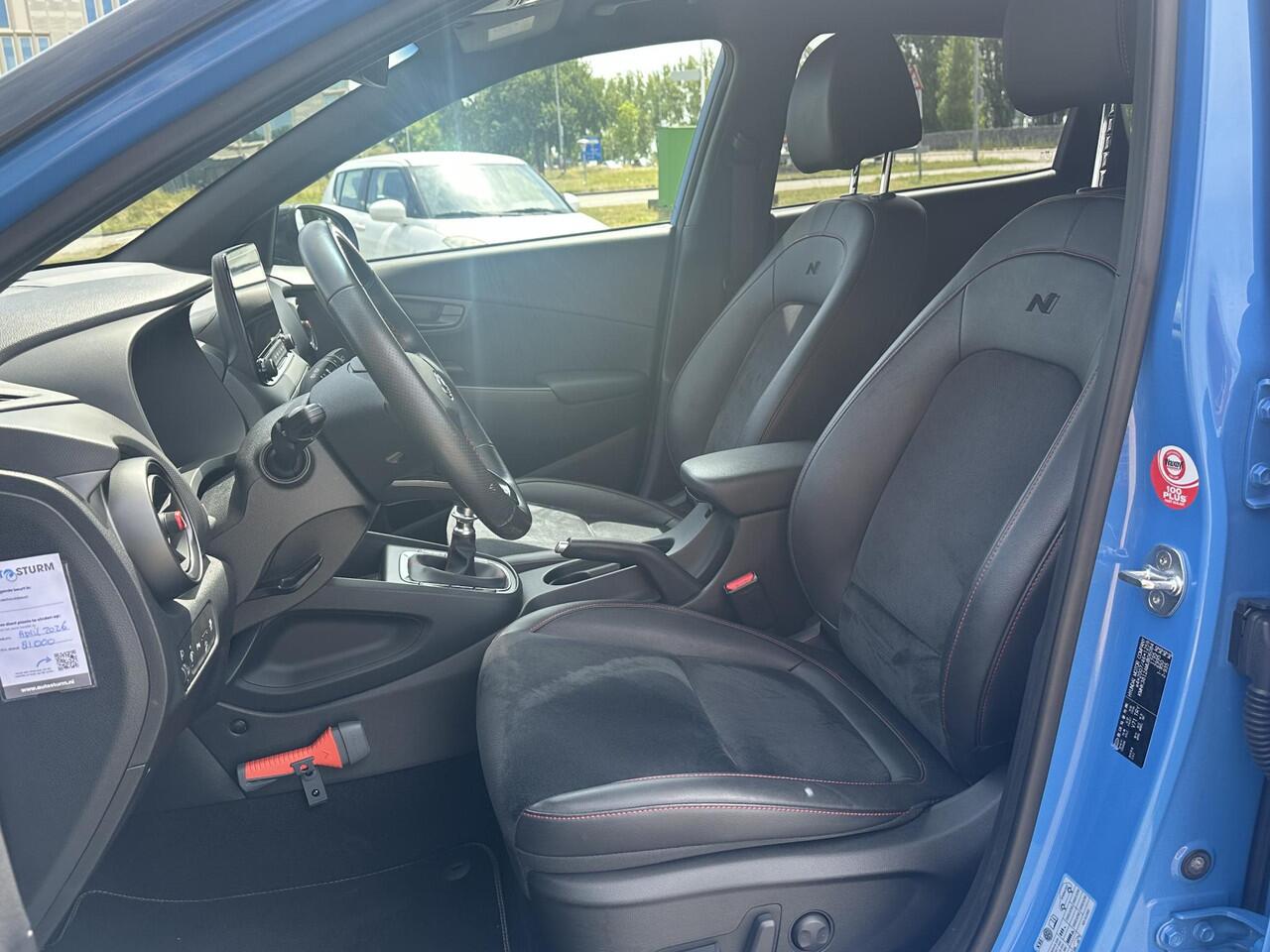 Hyundai Kona 1.0 T-GDI N Line | Navigatie Full-Map | Stoelverwarming + Ventilatie | Digitaal Instrumentenpaneel | Apple Carplay/Android Auto | Leder/Alcantara | LED Koplampen | Rijklaarprijs!