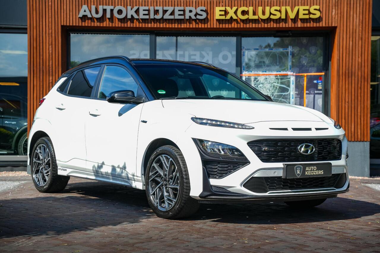 Hyundai Kona 1.6 T-GDI N-Line Camera Stoelvent. Stuurverw DAB+ Navigatie Keyless 200pk! N Line