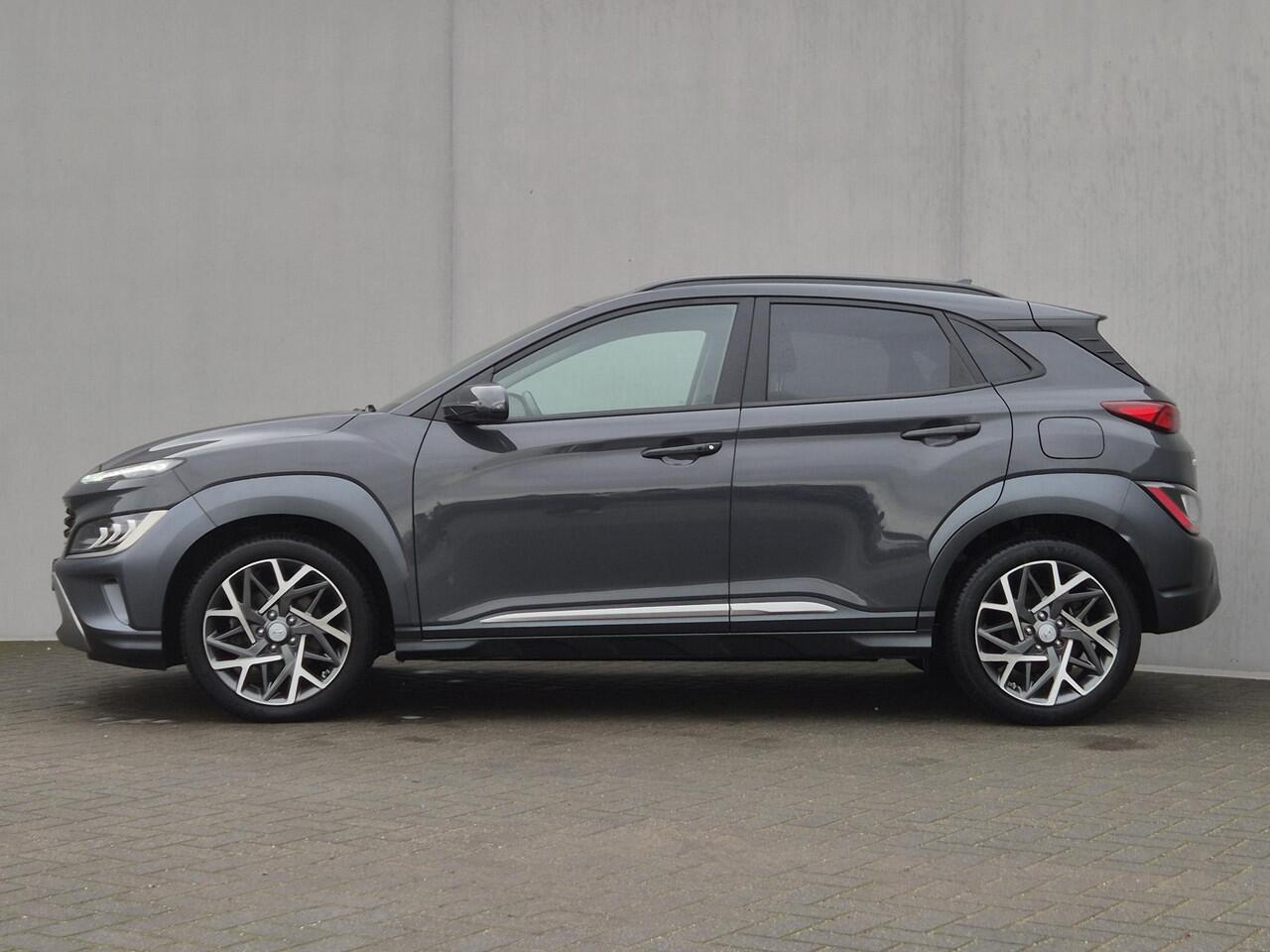 Hyundai Kona 1.6 GDI HEV Fashion Automaat / Fabrieksgarantie tot 02-2028 / Dealer onderhouden / Head Up Display / Keyless Entry/Start / cruise control / Achteruitrijcamera / Draadloze telefoon lader / Krell Audio Systeem /