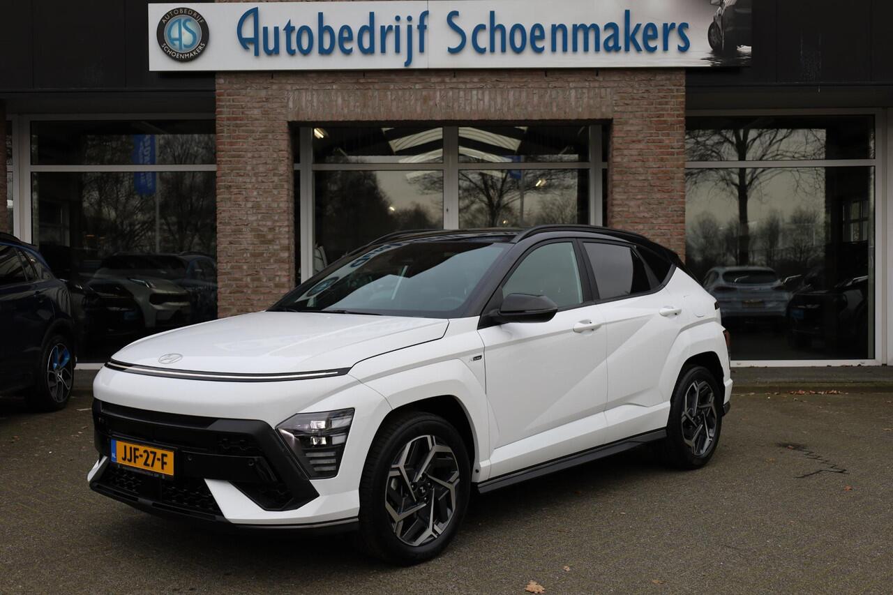 Hyundai Kona 1.6 GDI HEV N-LINE Edition CARPLAY CAMERA ACC DAB NAVI CLIMA LANE-ASSIST DAW KEYLESS DRAADLOZE-OPLADER 2XPDC 18''LMV ENZ.