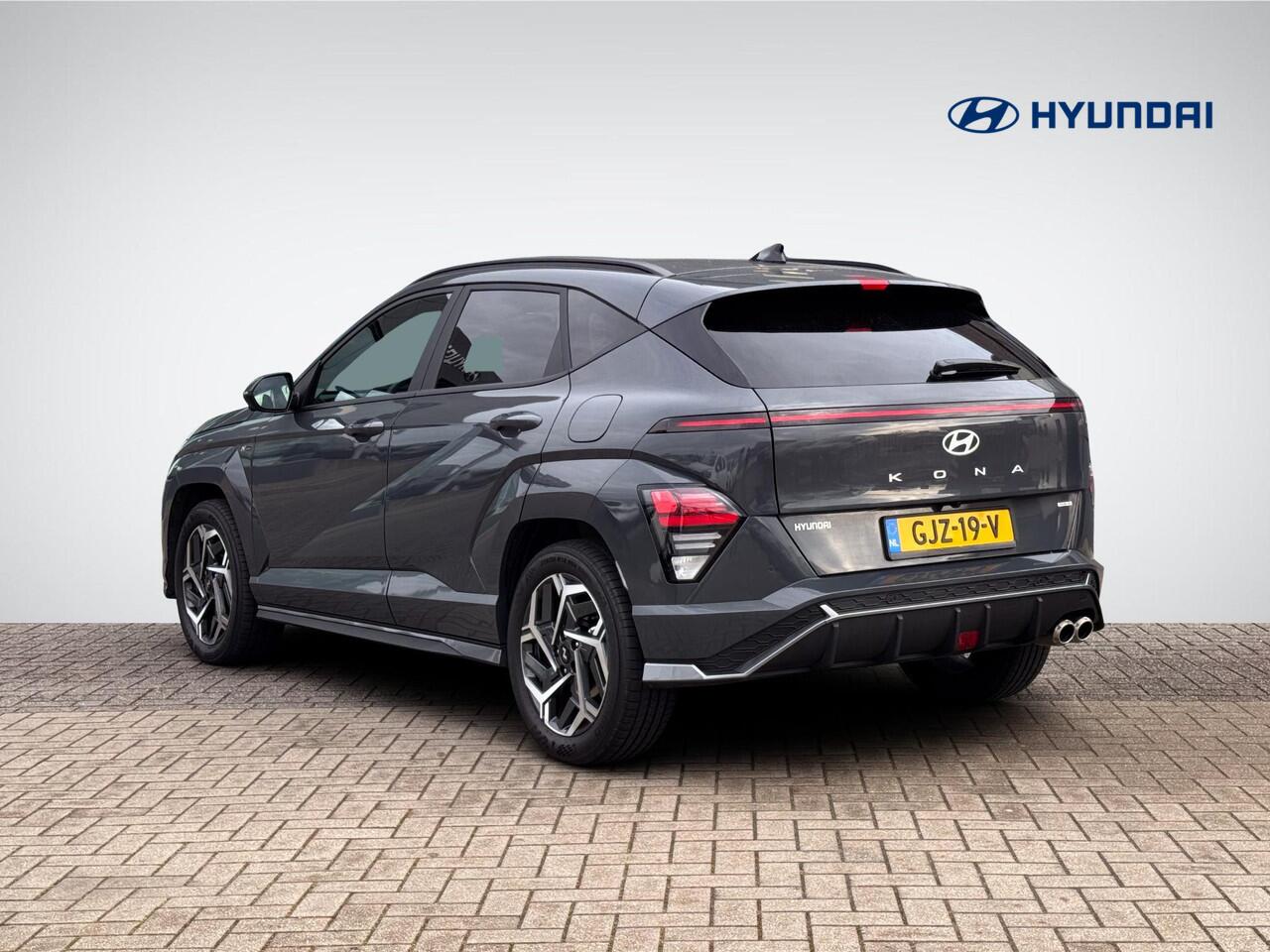 Hyundai Kona 1.6 GDI HEV N Line | Navigatie Full-Map | Elek. Kofferklep | Stoelverwarming + -Ventilatie | BOSE Audio | Geheugenstoel | 360° Camera | Rijklaarprijs!