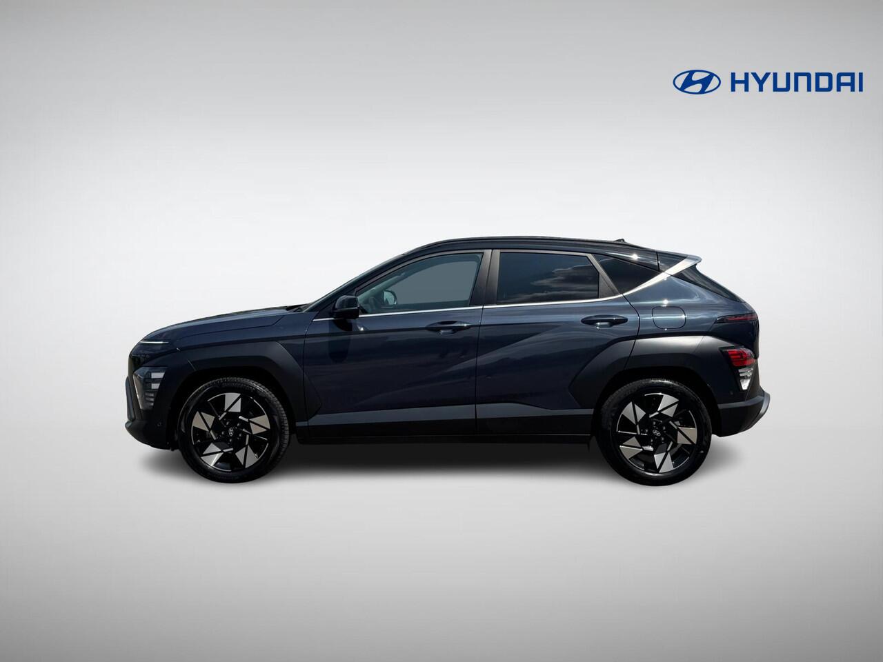 Hyundai Kona 1.6 GDI HEV Premium | Two-Tone Lakkleur | Stoelverwarming + -Ventilatie | 360° Camera | Leder | Navigatie | Apple Carplay/Android Auto | Geheugenstoel | Rijklaarprijs!