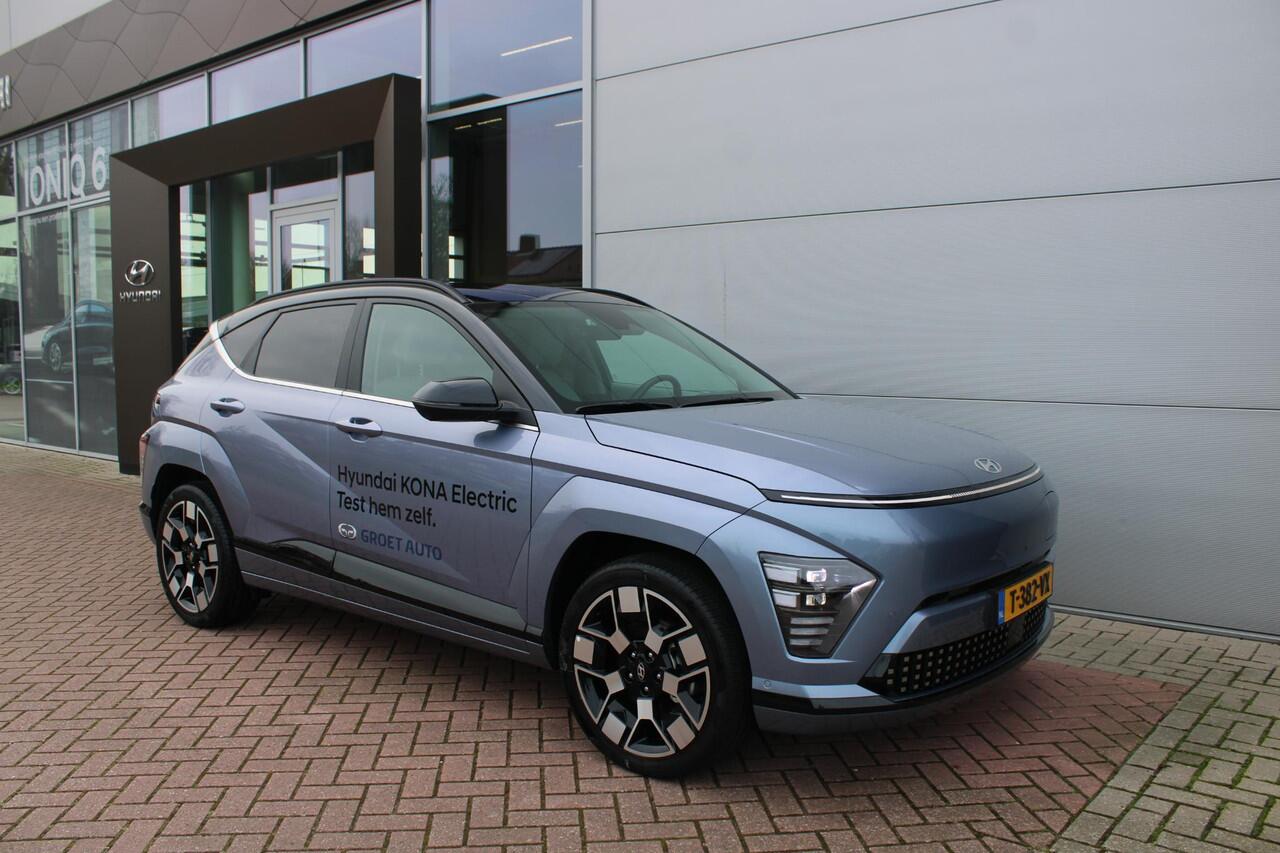 Hyundai Kona Electric Premium Sky 65.4 kWh Automaat Leer Airco 360 Camera Carplay Demo Nieuwstaat