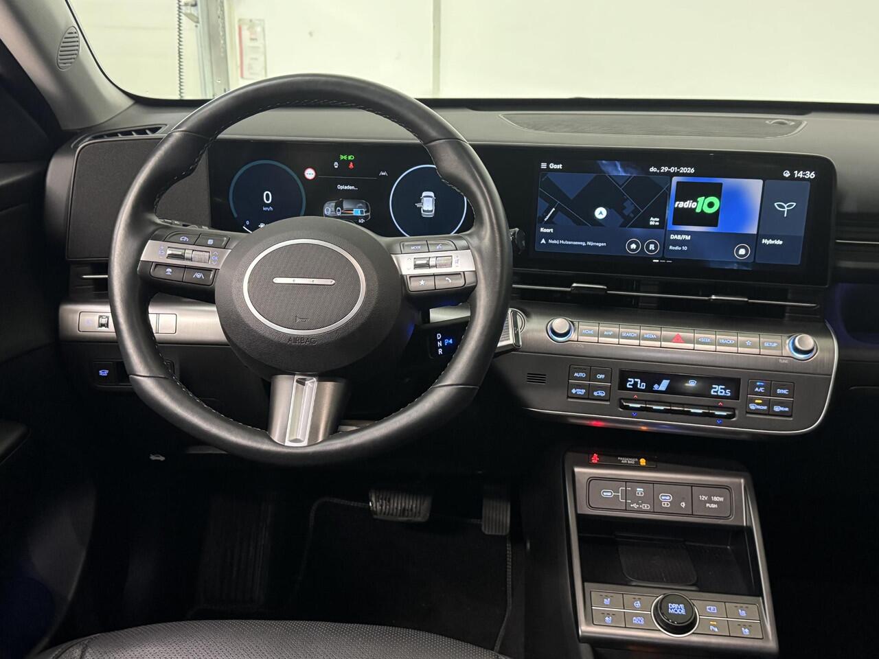 Hyundai Kona 1.6 GDI HEV Premium | 360° Camera | Navigatie | Leder | Adaptive Cruise Control |