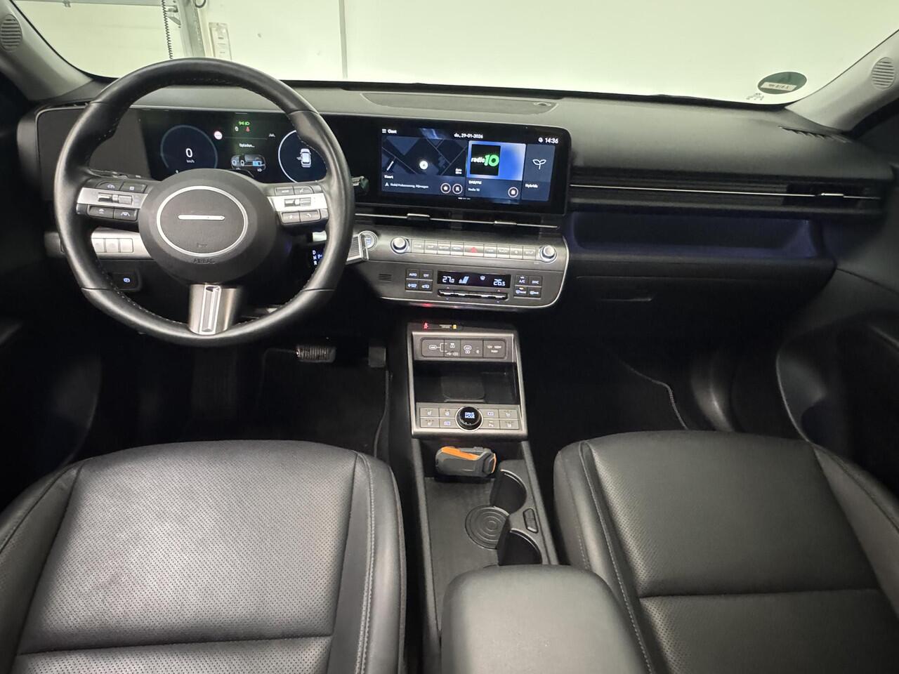 Hyundai Kona 1.6 GDI HEV Premium | 360° Camera | Navigatie | Leder | Adaptive Cruise Control |