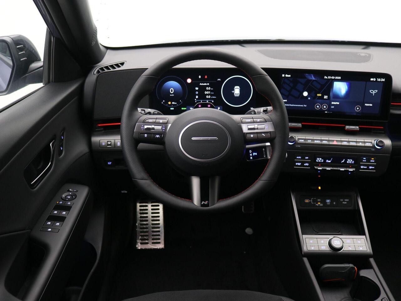 Hyundai Kona 1.6 GDI HEV N Line ¤3000,- inruilvoordeel / Rijklaarprijs / Modeljaar 2026 / Navigatie / Apple & Android auto / Stuurverwarming / Stoelverwarming Voor + Achter /