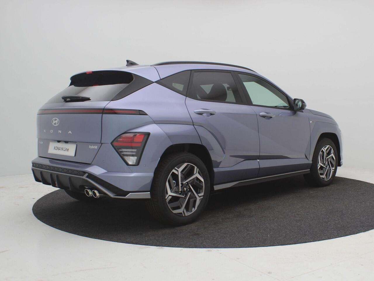 Hyundai Kona 1.6 GDI HEV N Line ¤3000,- inruilvoordeel / Rijklaarprijs / Modeljaar 2026 / Navigatie / Apple & Android auto / Stuurverwarming / Stoelverwarming Voor + Achter /