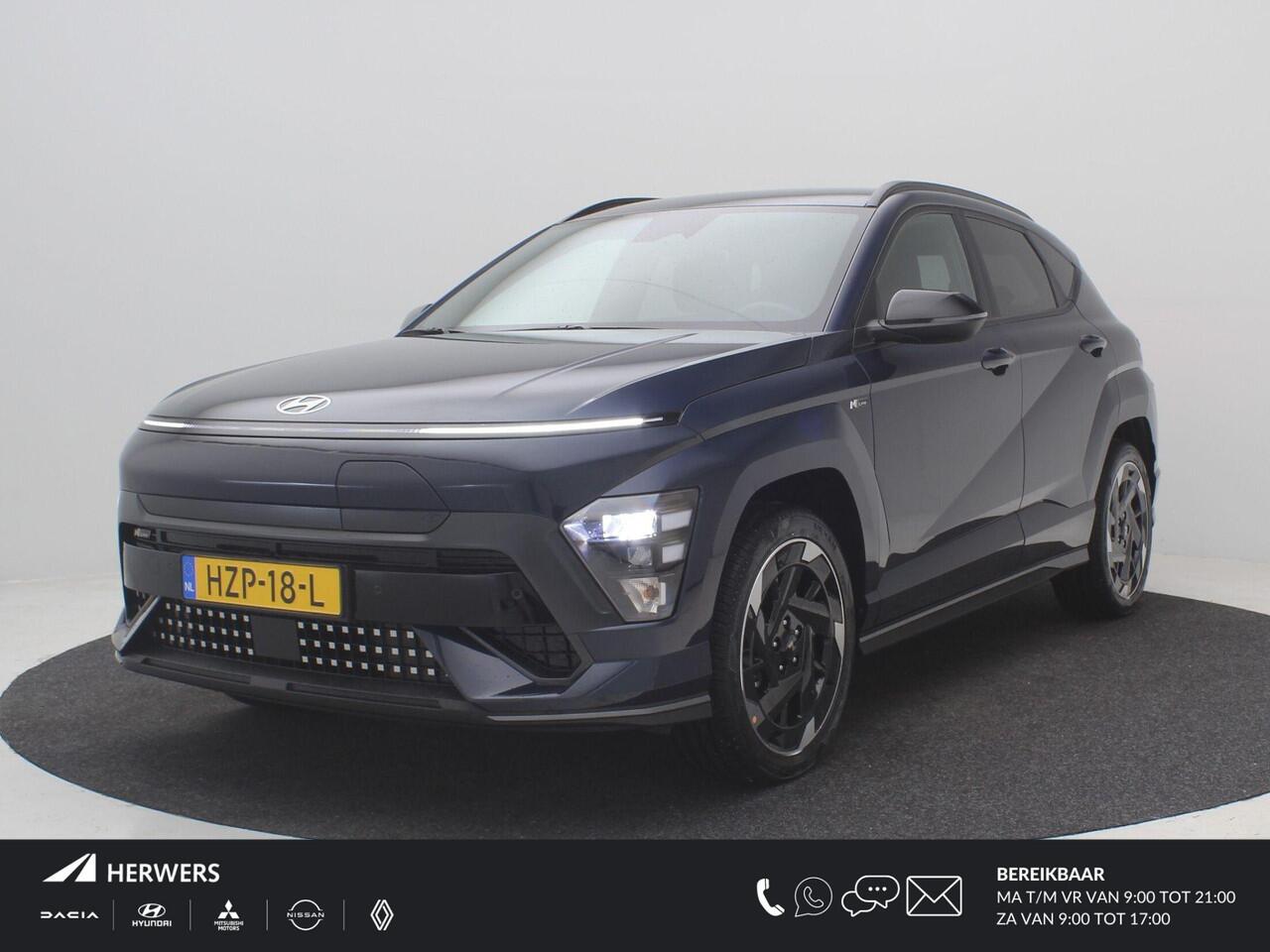 Hyundai Kona Electric N Line Business 64,8 MY 26 / 3-Fase / Dodehoekdetectie / Warmtepomp / 19 Inch / Navigatie / SoH 100% / Long range / LED verlichting /