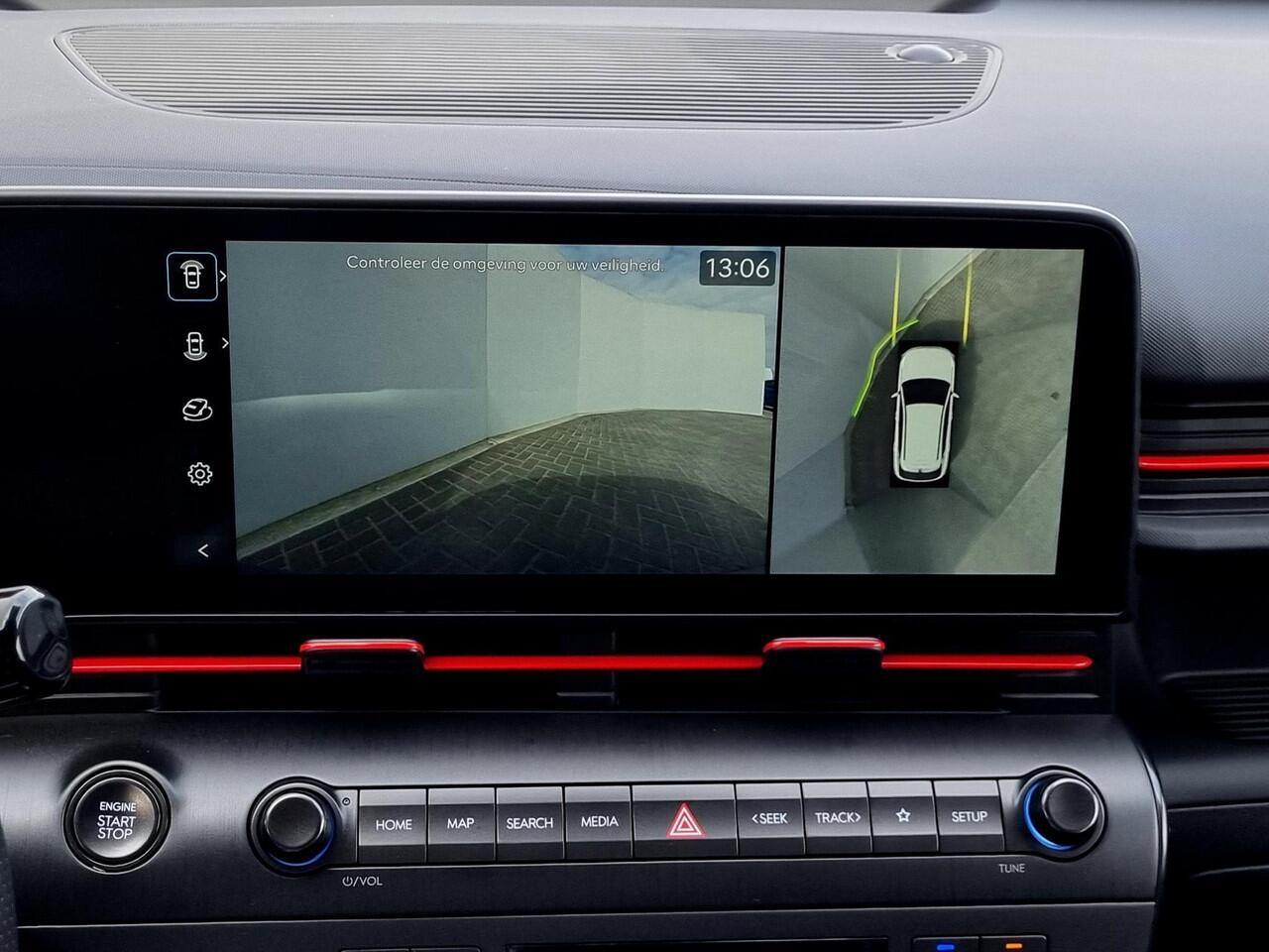 Hyundai Kona 1.6 GDI HEV N Line Automaat Fabrieksgarantie tot 11-2028 / Stoelverkoeling / Stuurverwarming / Stoelverwarming Voor + Achter / 360 Camera / Navigatie / Climate Control /