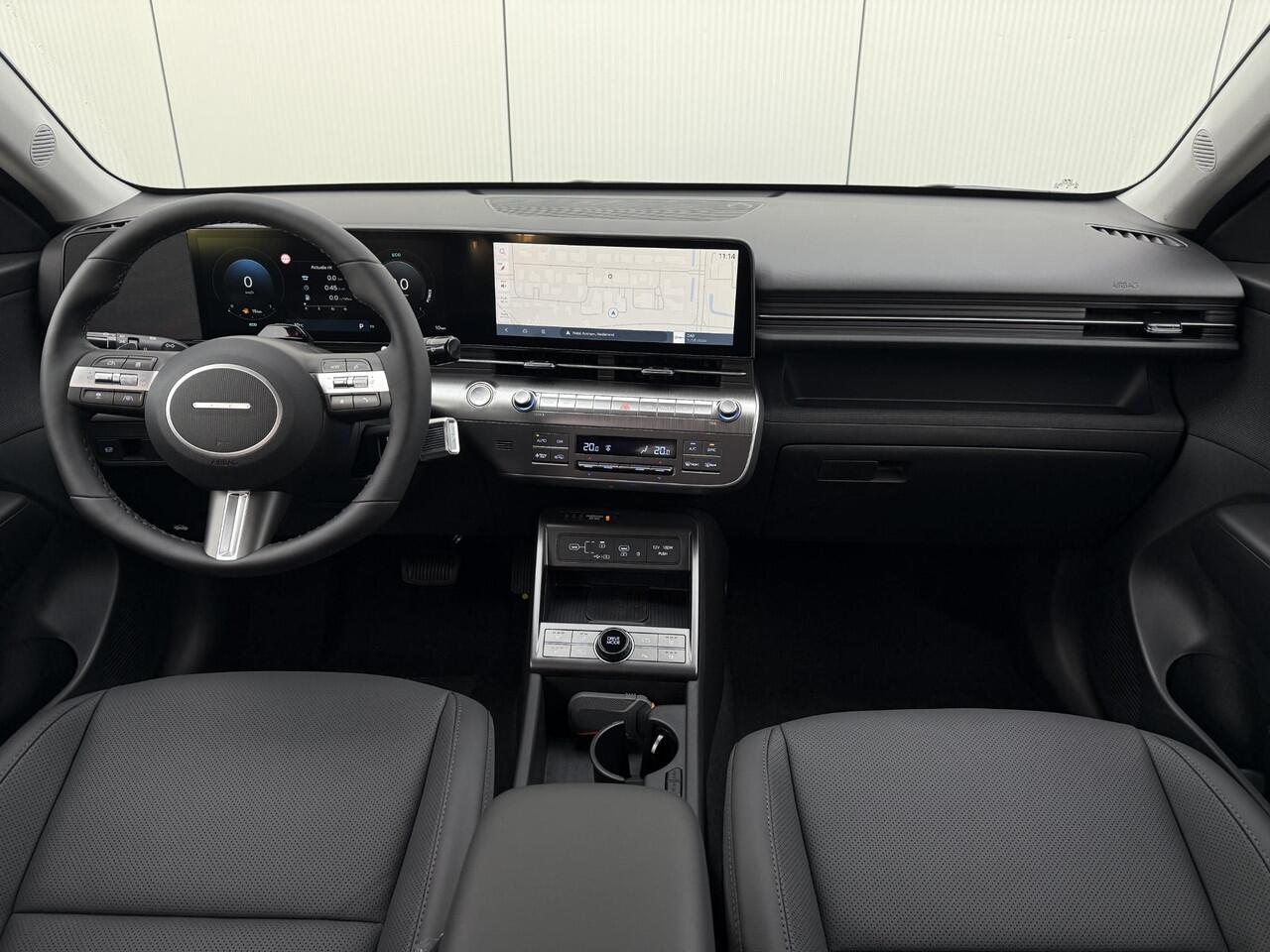 Hyundai Kona 1.6 GDI HEV Premium / 2.500 Voordeel / MY 26 / Zwart Leder / Stoelverkoeling / Stoelverwarming Voor + Achter / Stuurverwarming / 360 Camera / BOSE Audio /