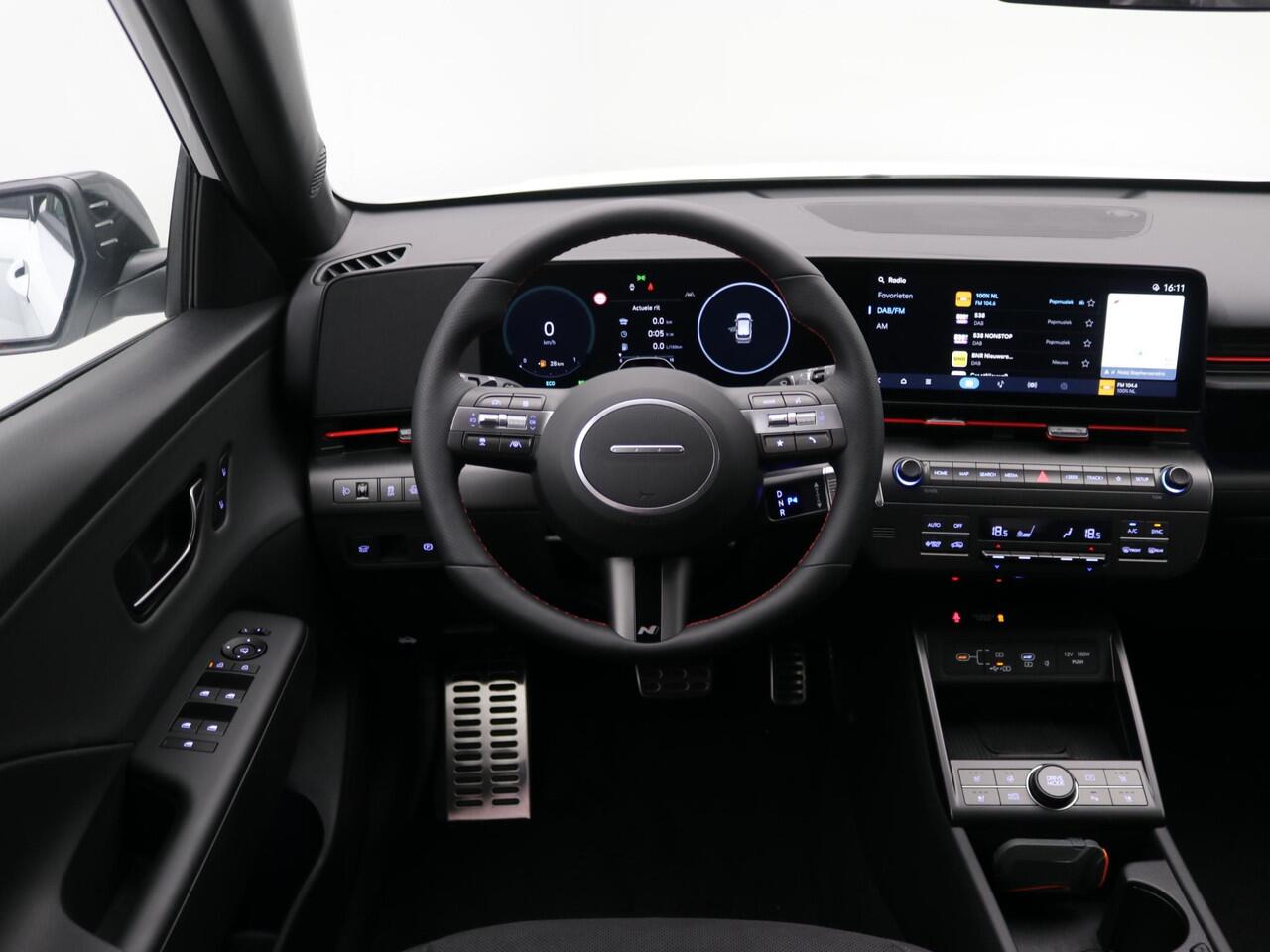 Hyundai Kona 1.6 GDI HEV N Line / ¤2500,- Voordeel / Rijklaarprijs / Modeljaar 2026 / Navigatie / Apple & Android auto / Stuurverwarming / Stoelverwarming Voor + Achter /