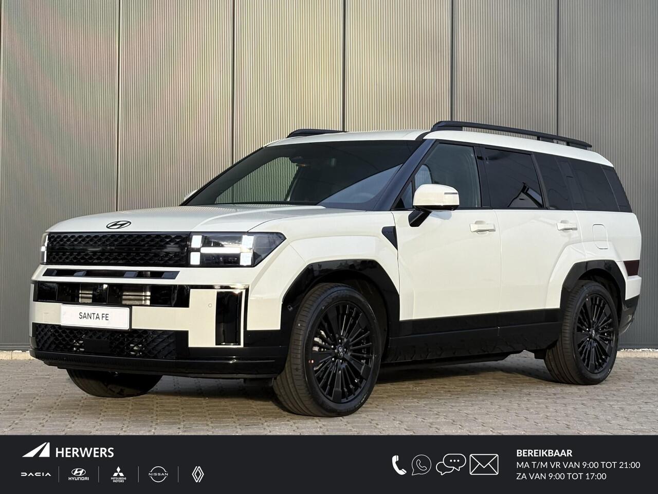 Hyundai SANTA FE 1.6 T-GDI PHEV Black Line 4WD 7p. / Apple Carplay/Android Auto / Stoel verkoeling/verwarming / Lederen bekleding / Airco / ¤ 2500,= voordeel op de nieuwprijs